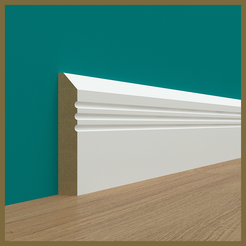 Chamfer C 3 Groove Skirting Board