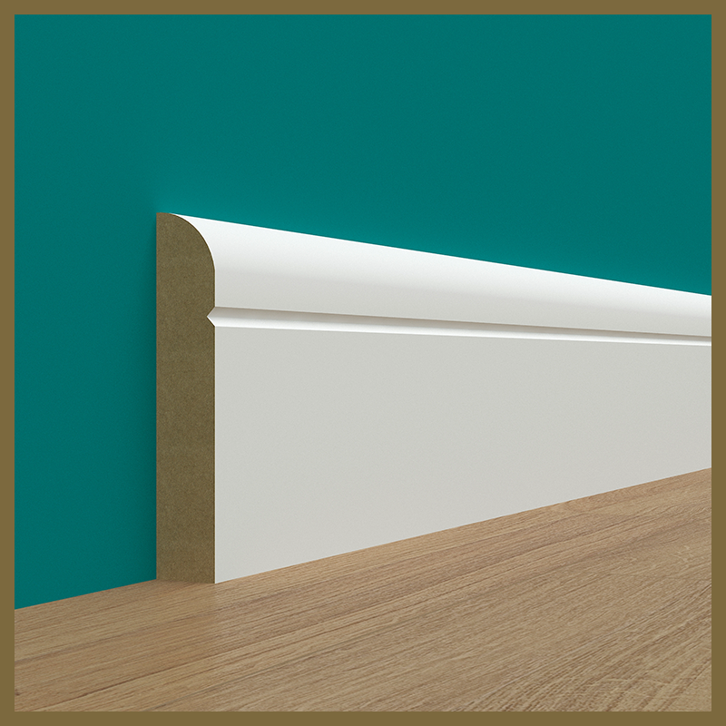 Bullnose V 1 Groove Skirting Board
