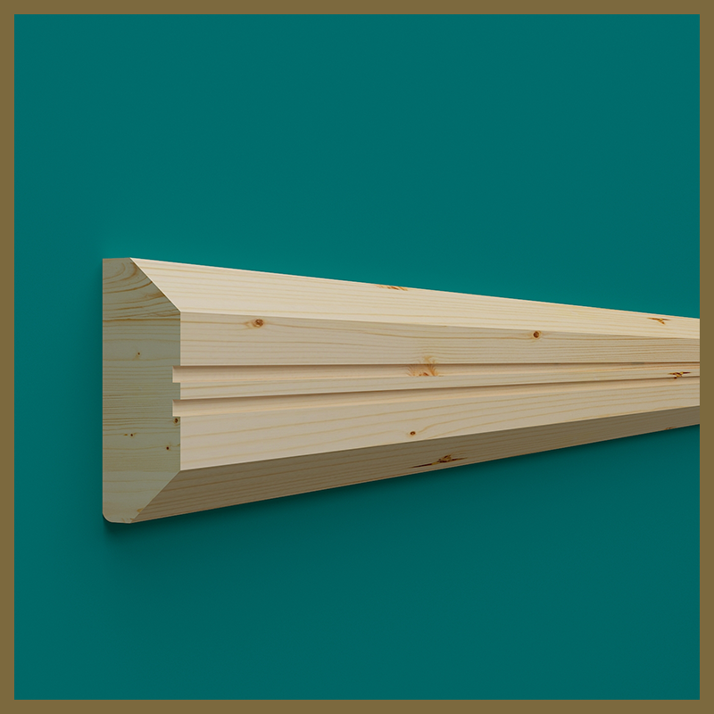 Pine Chamfer Groove Dado Rail