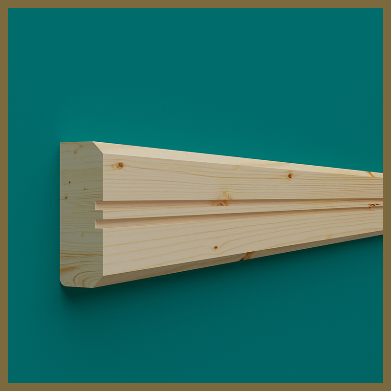 2x2 Groove Pine Dado Rail