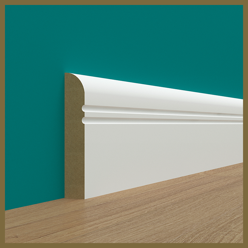 Bullnose C 2 Groove Skirting Board
