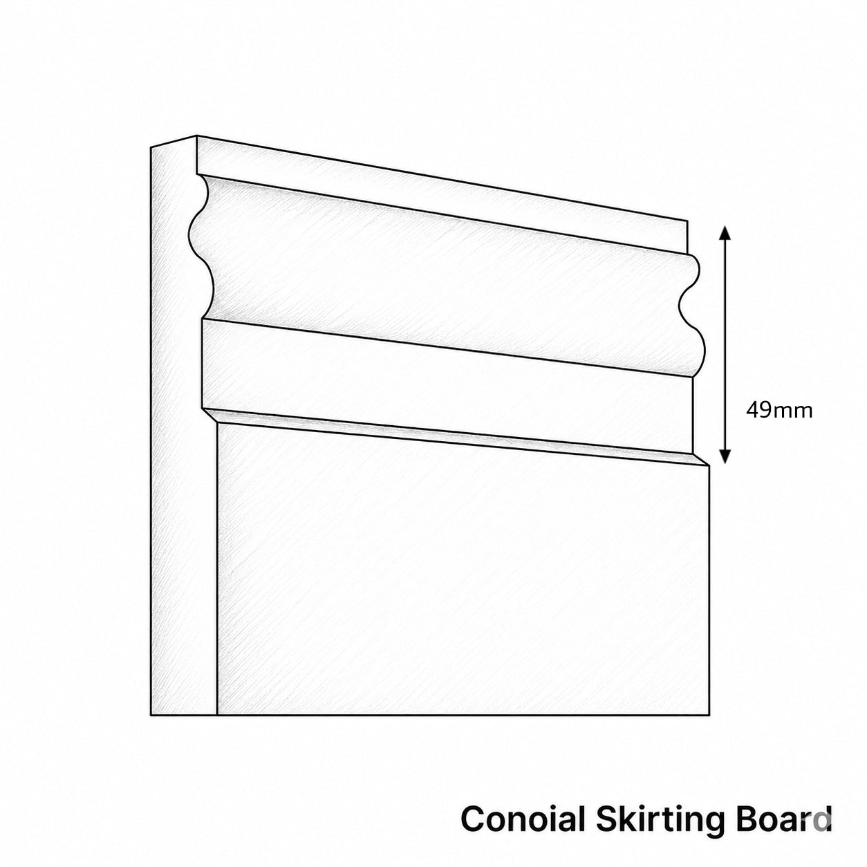 Colonial MDF Skirting Board