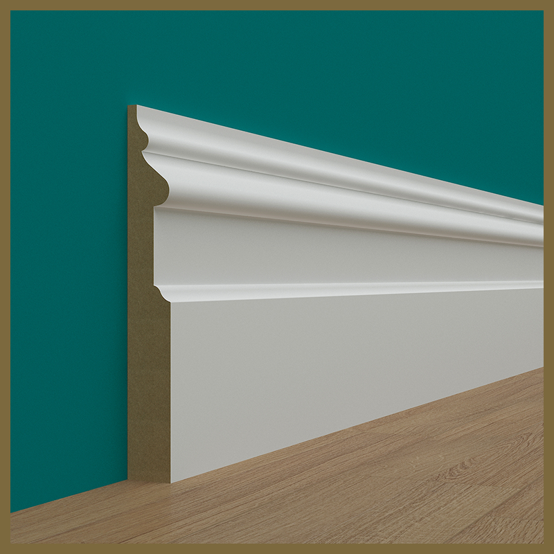 Large Victorian 3 MDF Skirting Board