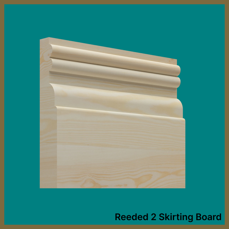 Reeded 2 Pine Skirting Board