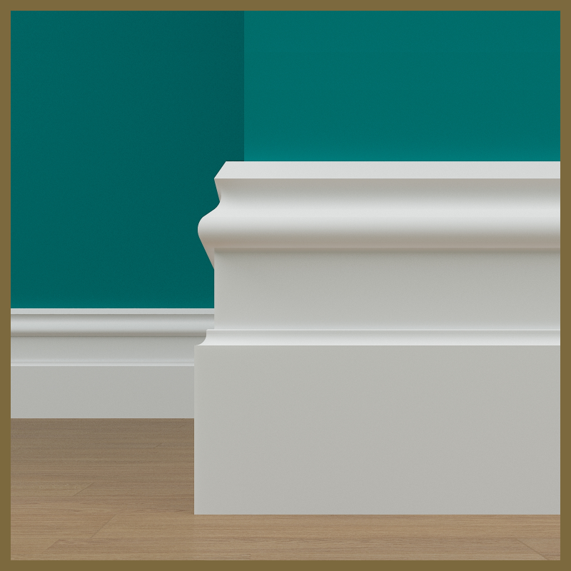 Large Victorian 2 MDF Skirting Board