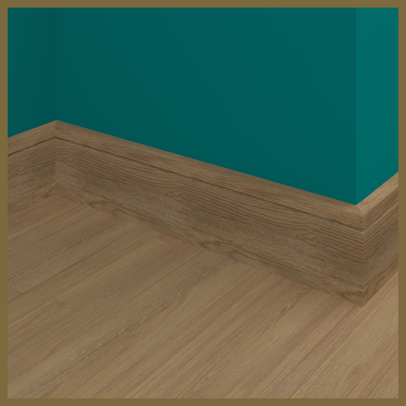 Square Edge C 1 Groove Walnut Skirting Board