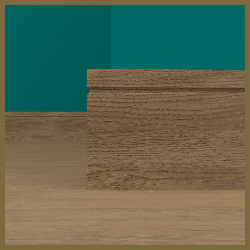 Square Edge C 1 Groove Walnut Skirting Board