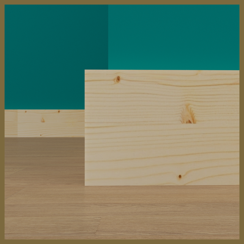 Square Edge Pine Skirting Board