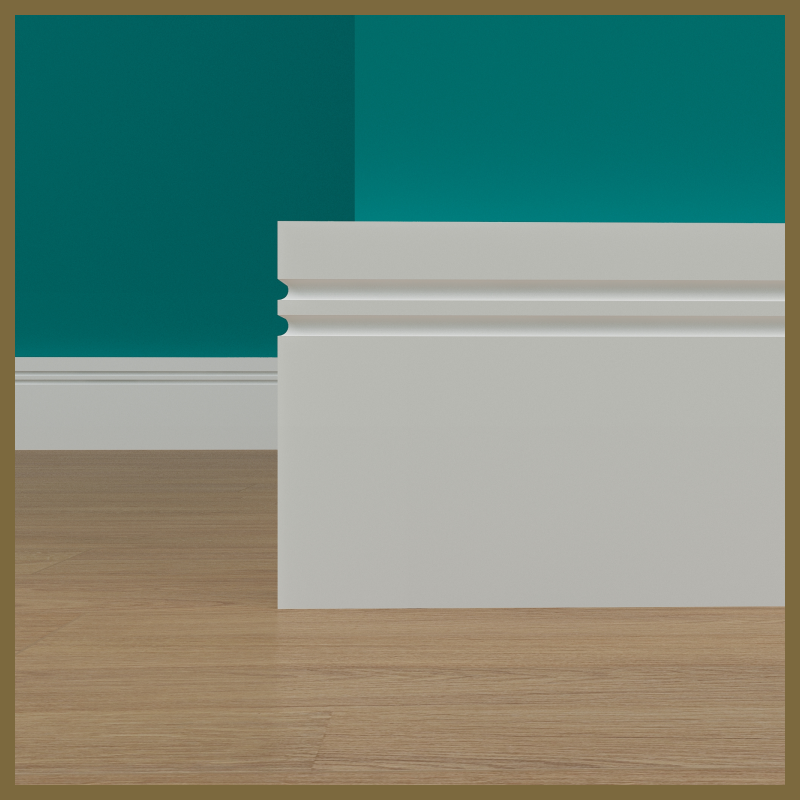 Square Edge C 2 Groove Skirting Board