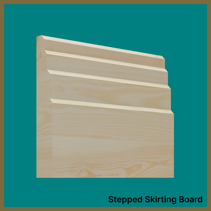 Stepped Pine Skirting Board