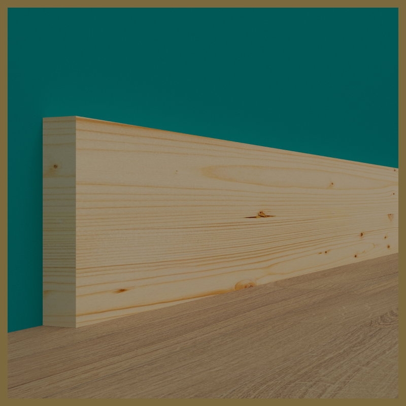 Square Edge Pine Skirting Board