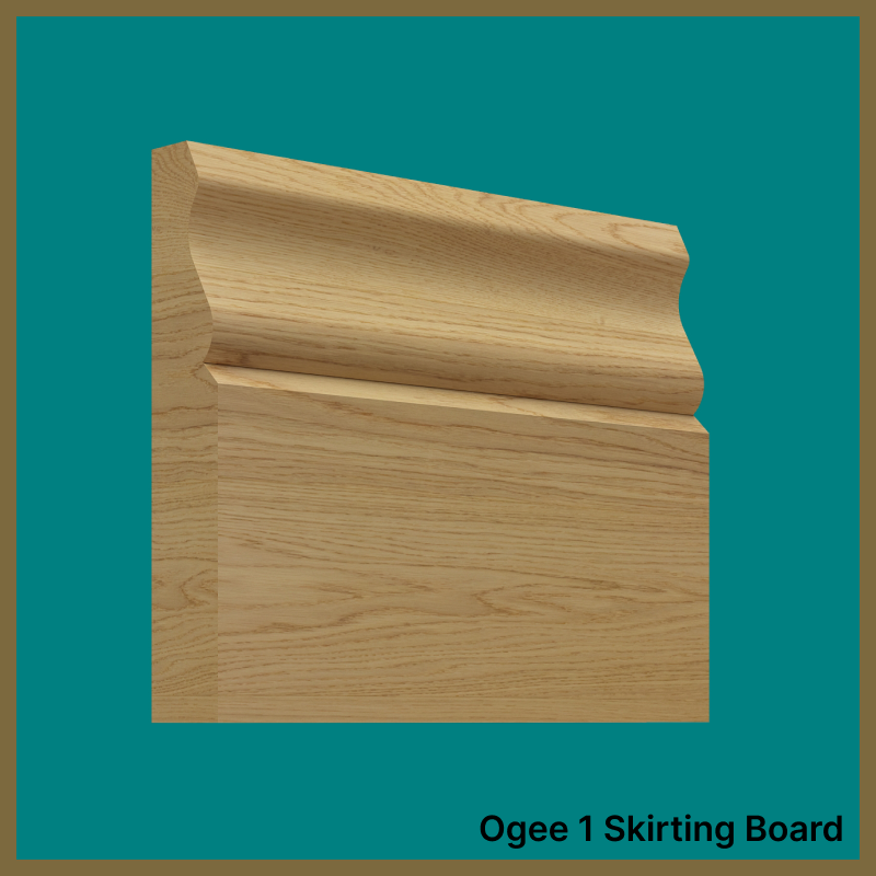 Ogee 1 Oak Skirting Board