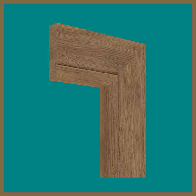 Square Edge V 1 Groove Walnut Architrave