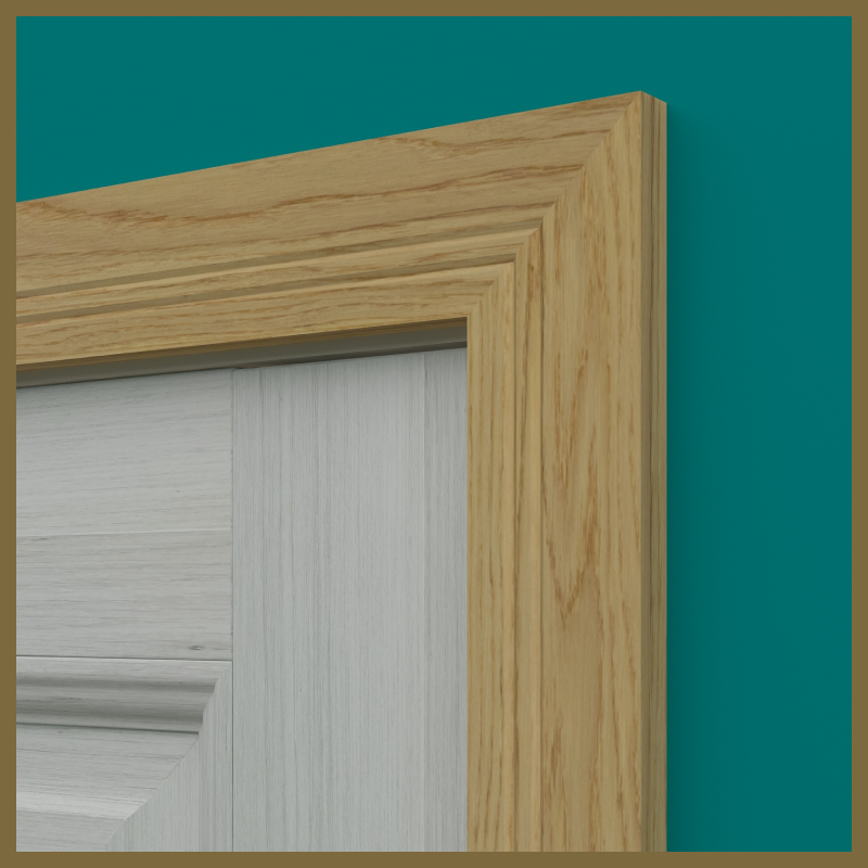 Square Edge V 2 Groove Oak Architrave
