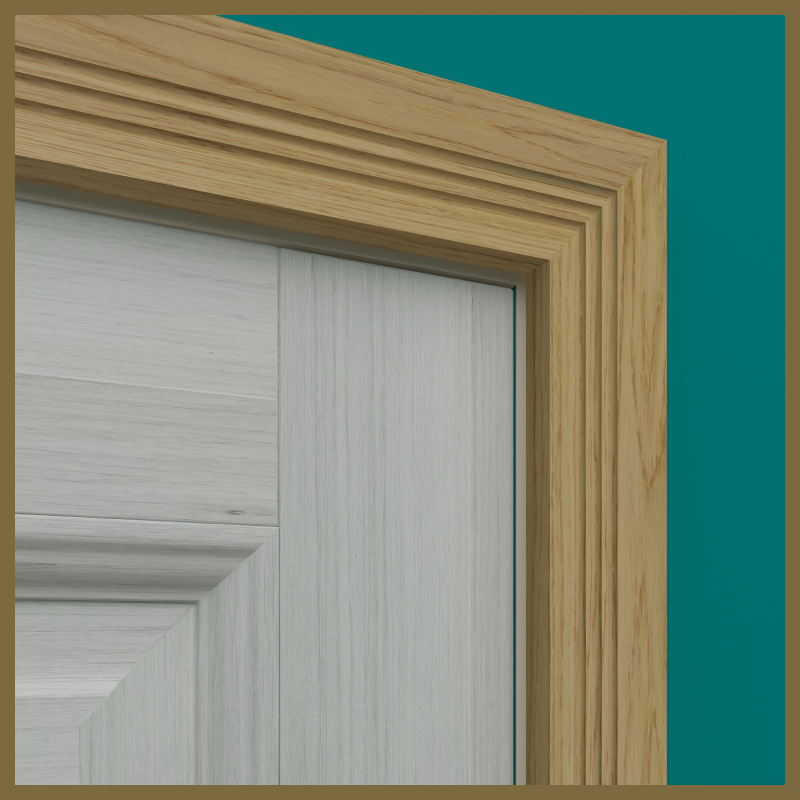 Square Edge C 3 Groove Oak Architrave