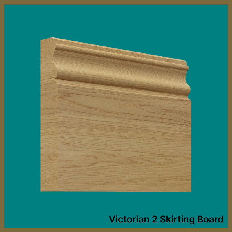Victorian 2 Oak Skirting Board
