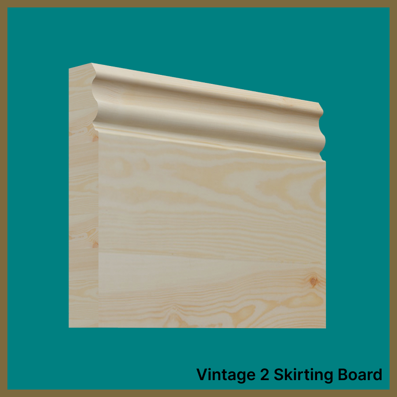 Vintage 2 Pine Skirting Board