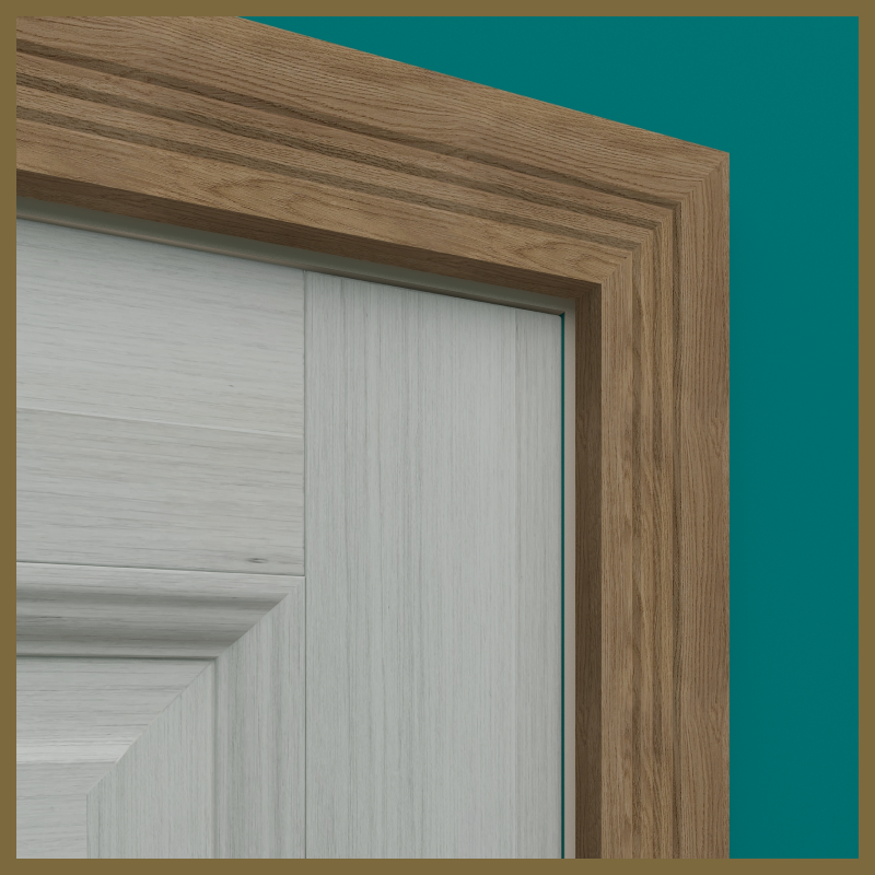 Square Edge V 3 Groove Walnut Architrave