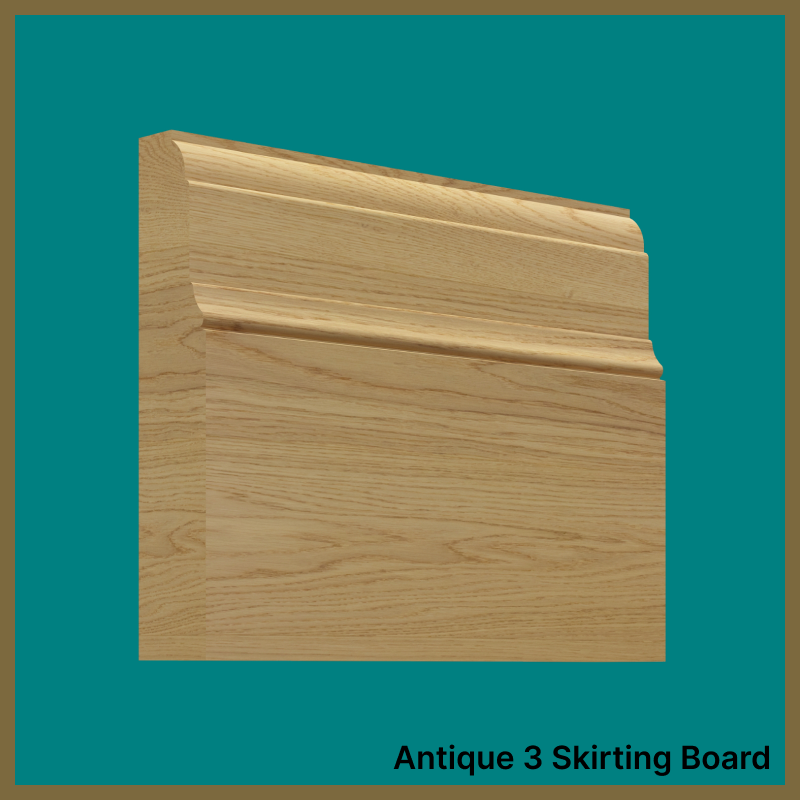 Antique 3 Oak Skirting Board