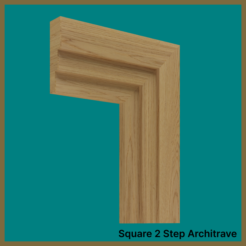 Square 2 Step Oak Architrave