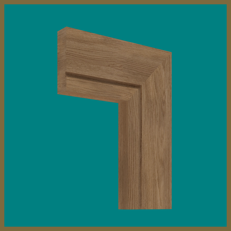 Square Edge Groove 1 Walnut Architrave