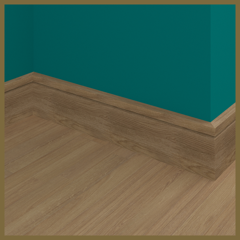 Square Edge Groove 1 Walnut Skirting Board