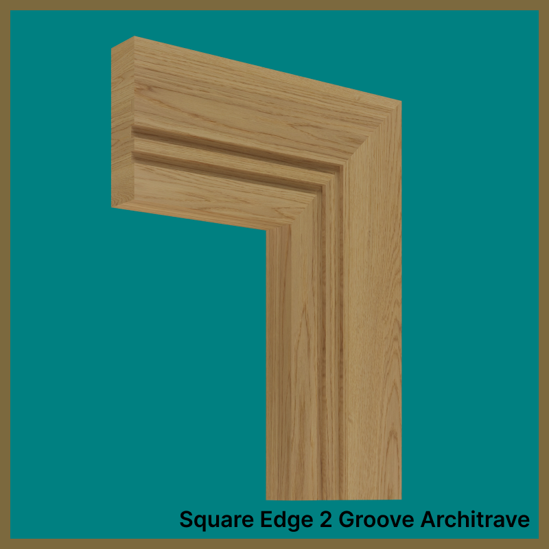 Square Edge Groove 2 Oak Architrave