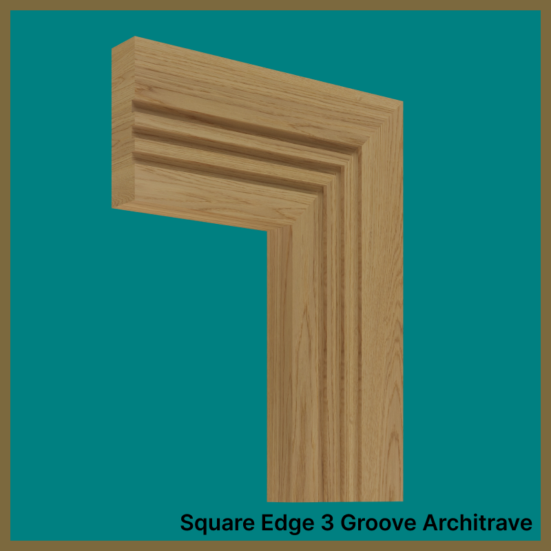 Square Edge Groove 3 Oak Architrave