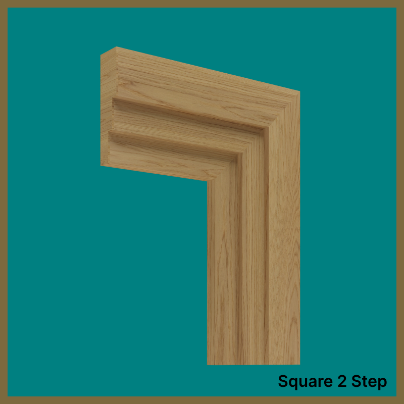 Square 2 Step Oak Architrave