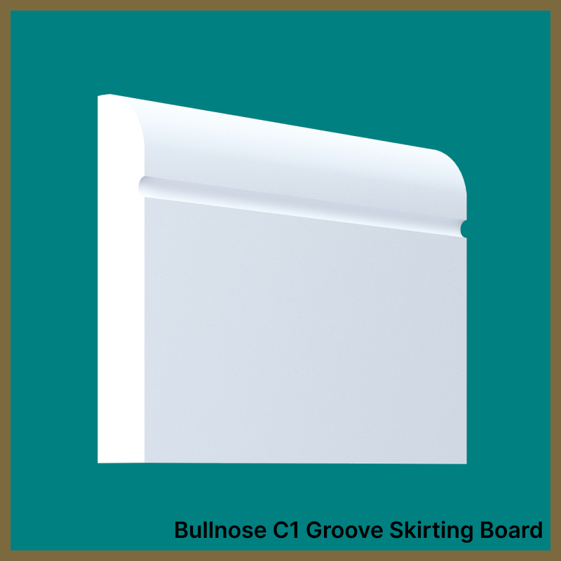 Bullnose C 1 Groove Skirting Board
