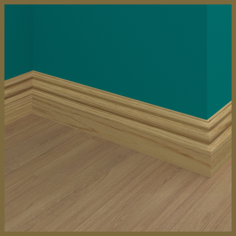 Edwardian Oak Skirting Board