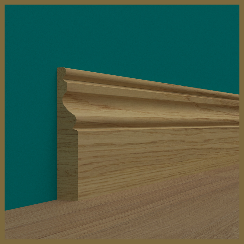 Ogee 2 Oak Skirting Board