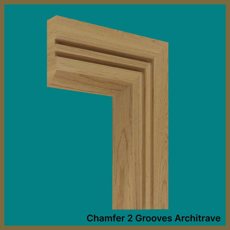 Chamfer 2 Groove Oak Architrave