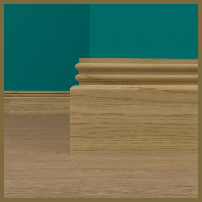 Ripple 2 Oak Skirting Board