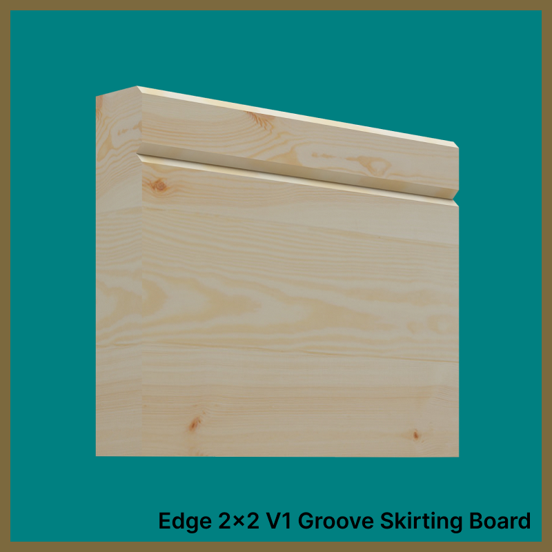 Edge 2x2 Groove V 1 Pine Skirting Board