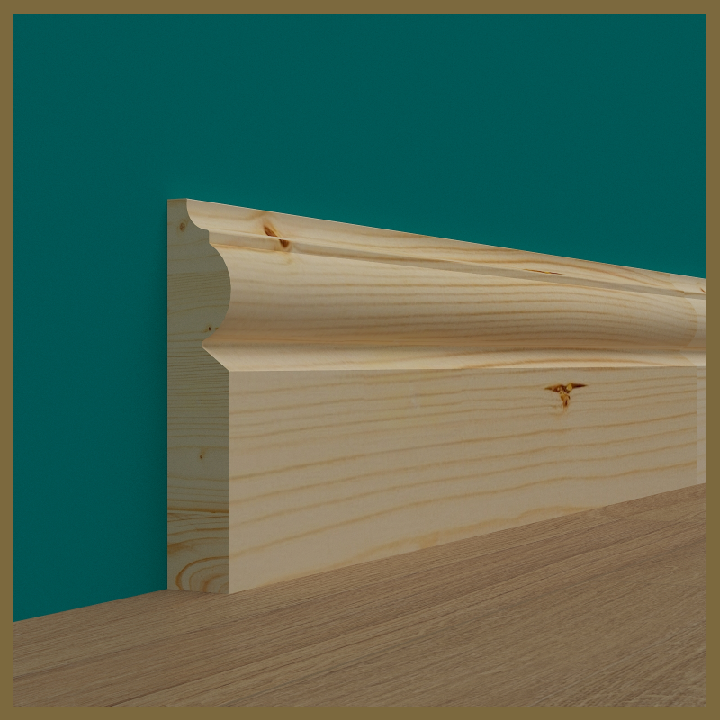 Torus 2 Pine Skirting Board