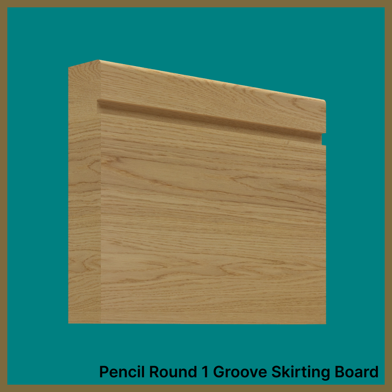 Pencil Round 1 Groove Oak Skirting Board