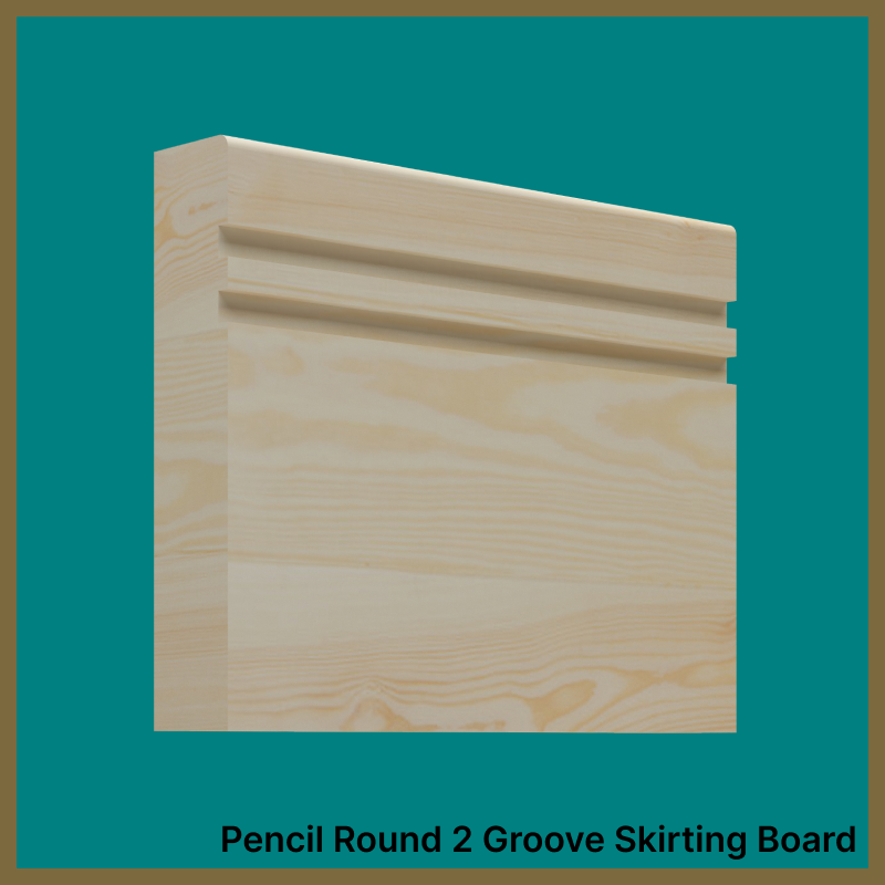 Pencil Round Groove 2 Pine Skirting Board