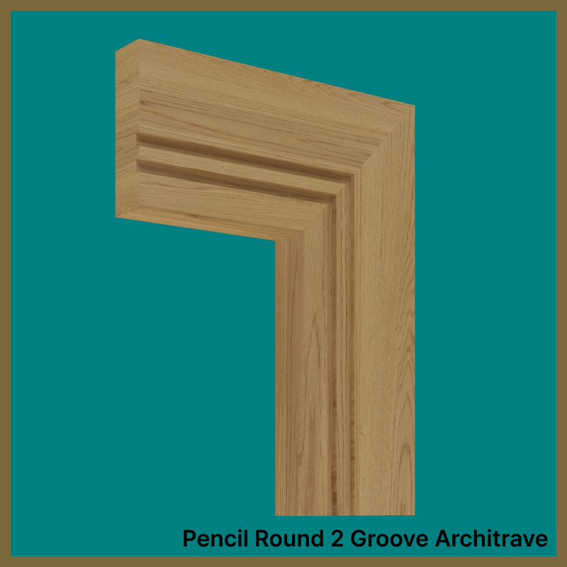 Pencil Round Groove 2 Oak Architrave