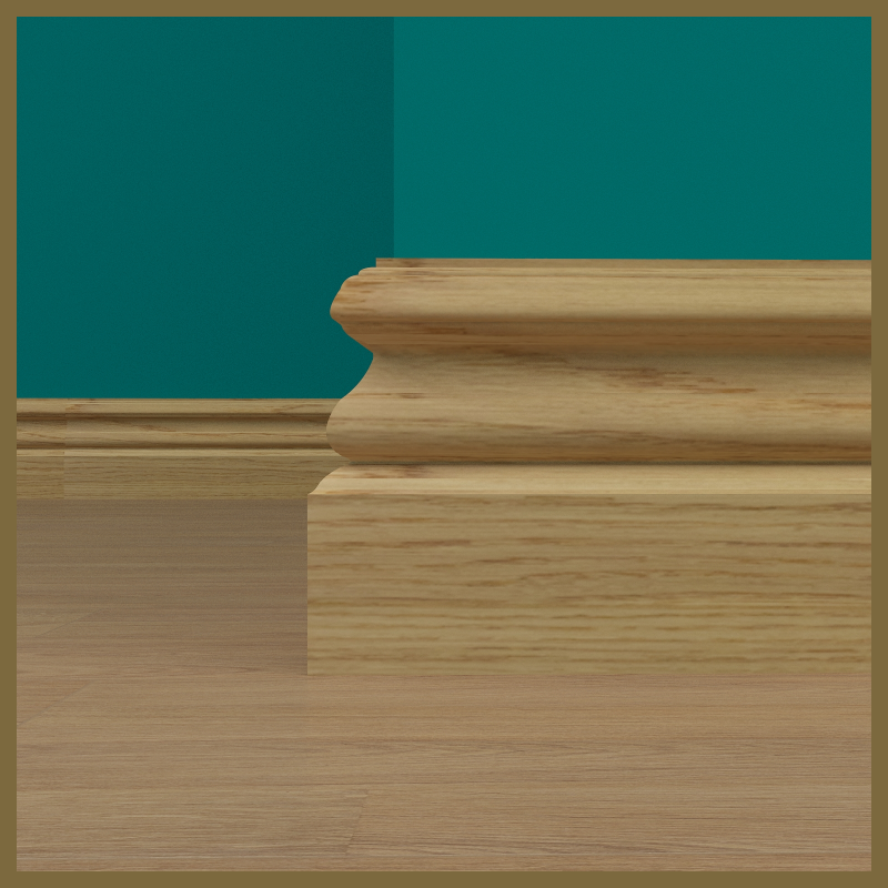 Victorian Oak Skirting Board