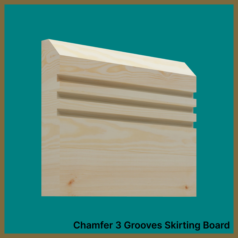 Chamfer 3 Pine Skirting Board