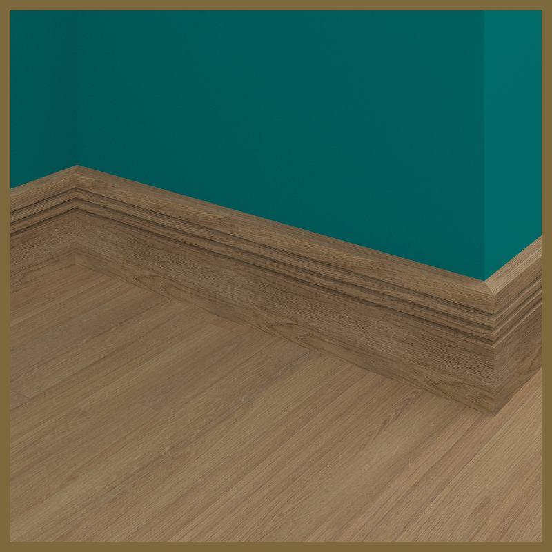 Square Edge Groove 3 Walnut Skirting Board