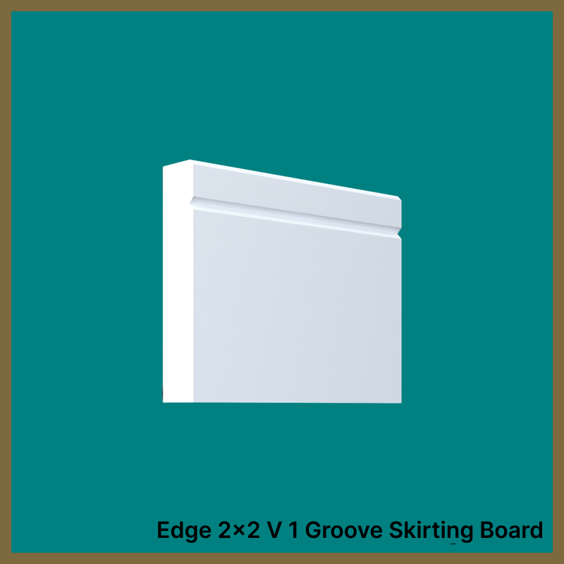 Edge 2x2 V 1 Groove Skirting Board