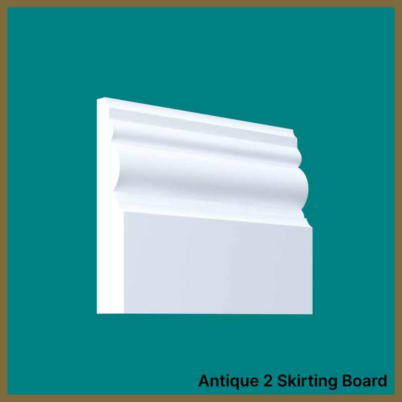 Antique 2 MDF Skirting Board