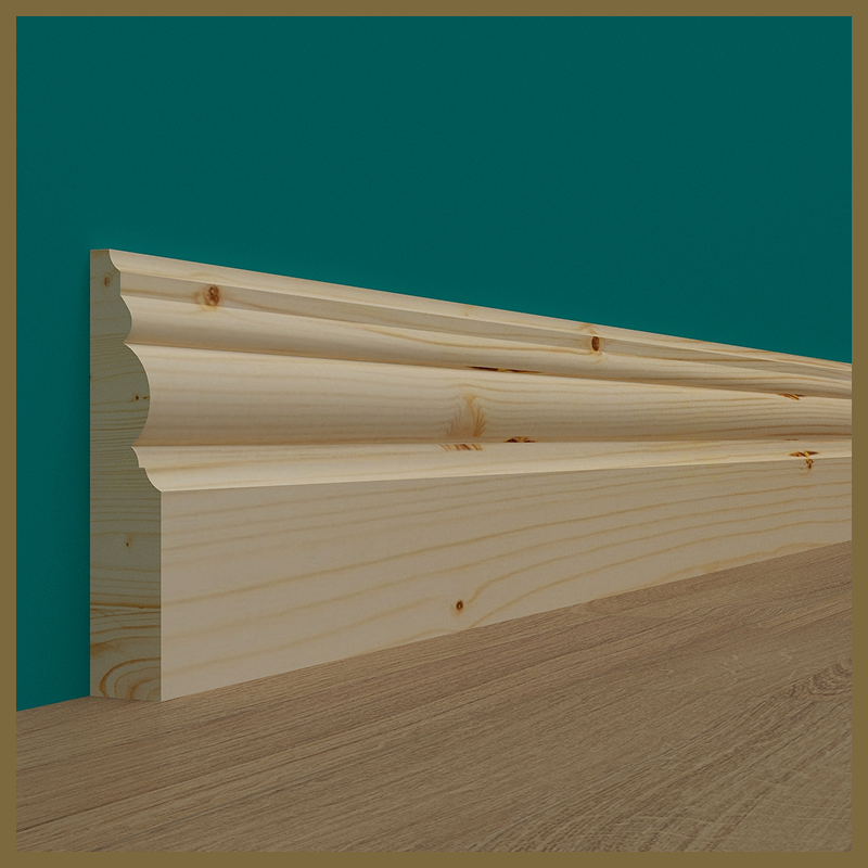 Antique 2 Pine Skirting Board