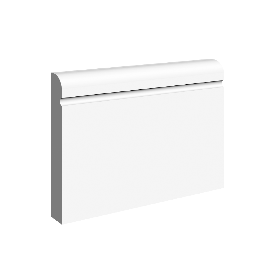 Bullnose C 1 Groove Skirting Board