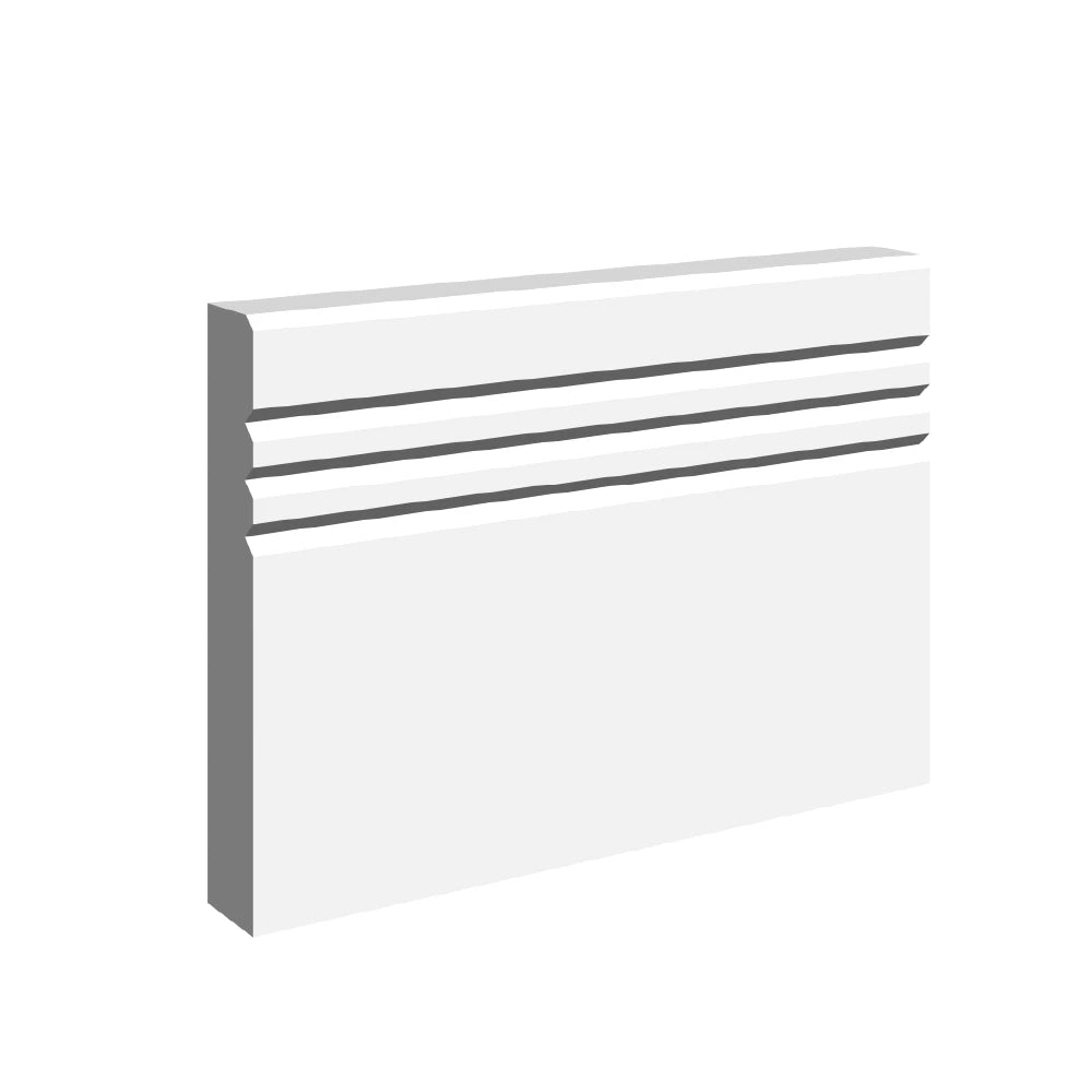 Edge 2x2 V 3 Groove Skirting Board