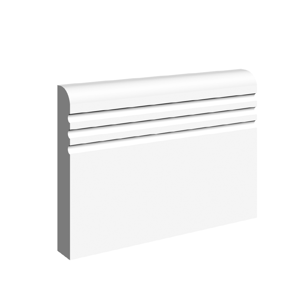 Bullnose C 3 Groove  Skirting Board