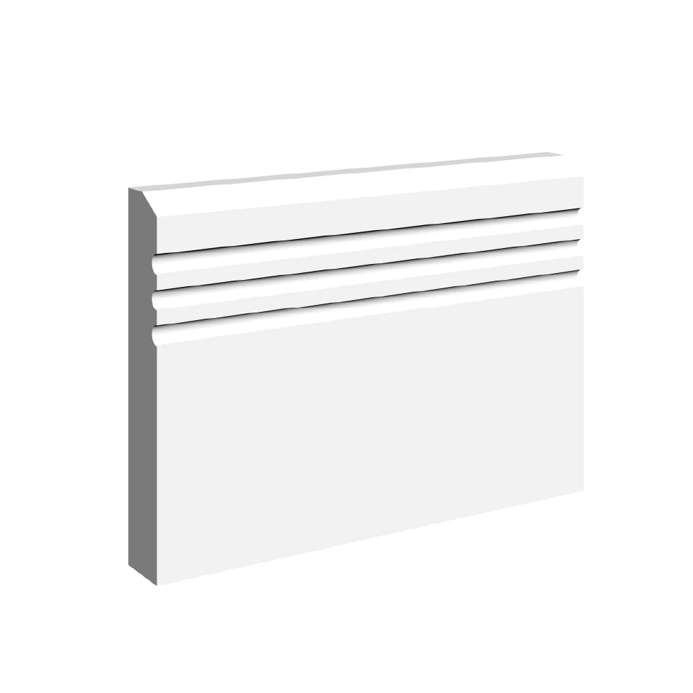 Chamfer C 3 Grooves  Skirting Board