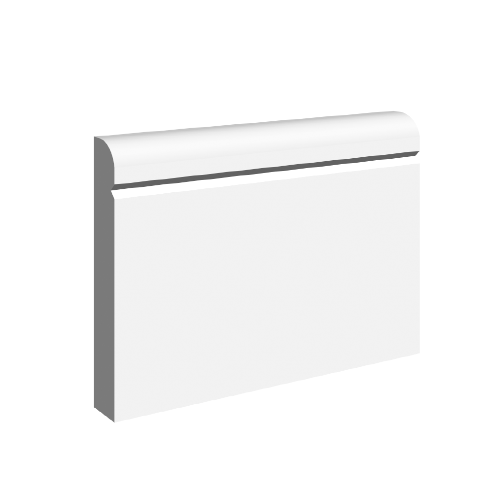 Bullnose V 1 Groove  Skirting Board